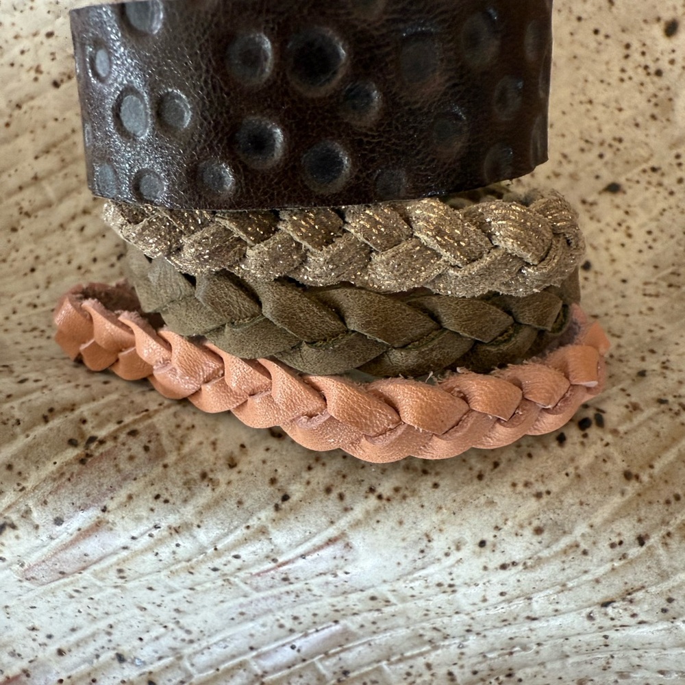 Flourish Leather Co. Bracelet Set
